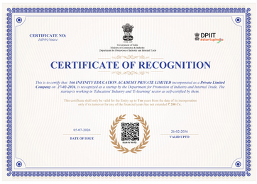 DPIIT Certificate of Recognition — 05th July 2026